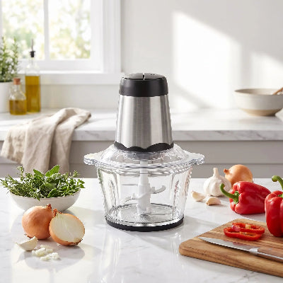 Hachoir electrique sur table cuisine