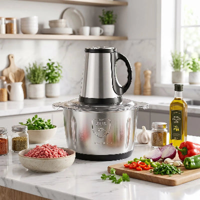 Hachoir viande electrique sur table cuisine