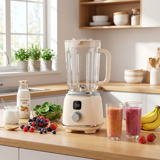 blender smoothie sur table matin