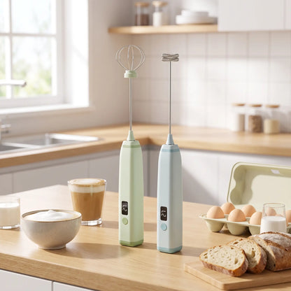 deux Mousseurs a lait sur la table cuisine