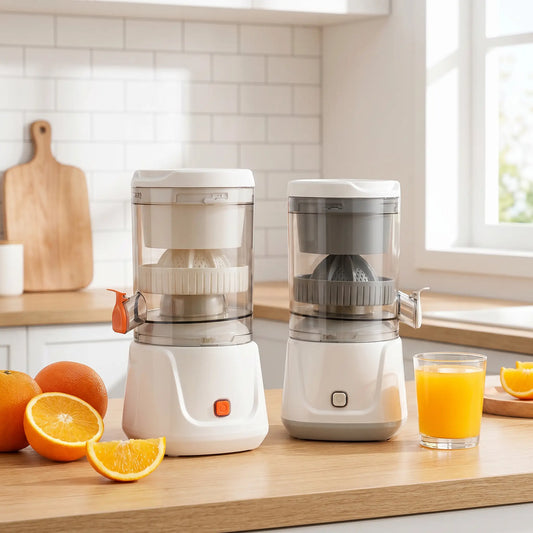 deux extracteurs de jus sur table cuisine