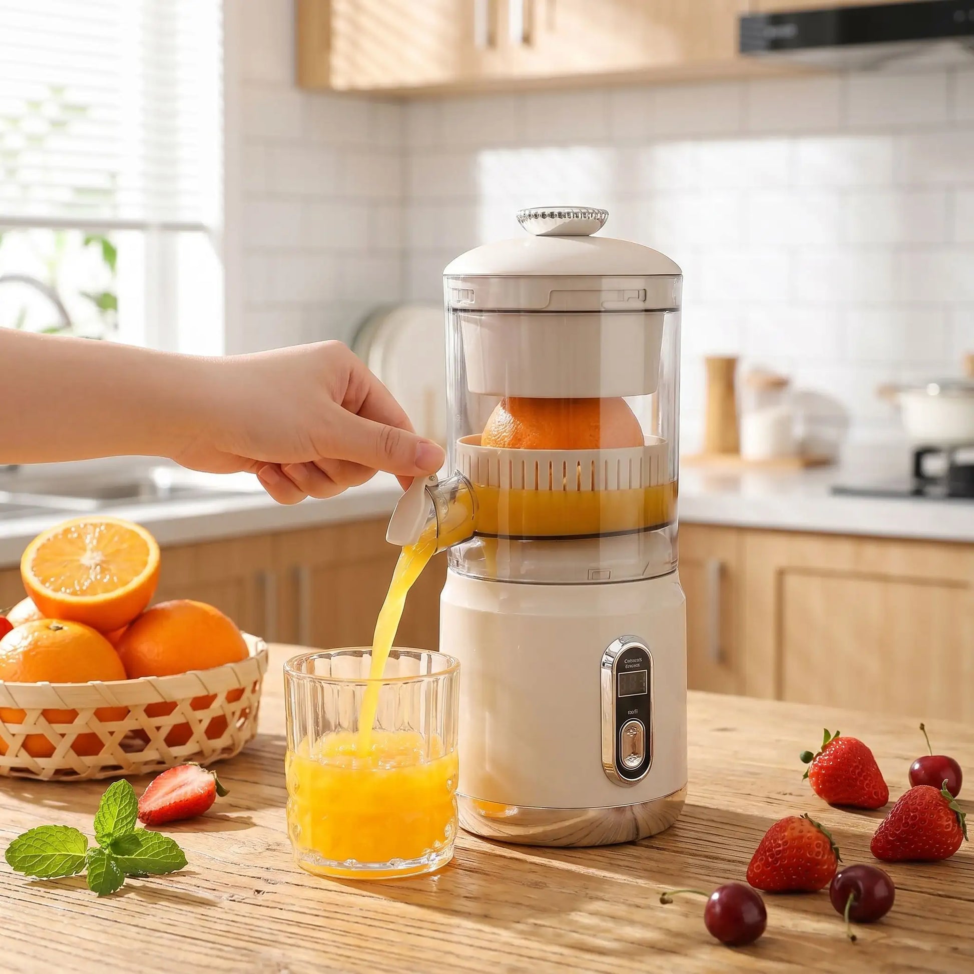 extracteur de jus avec quelques fruits