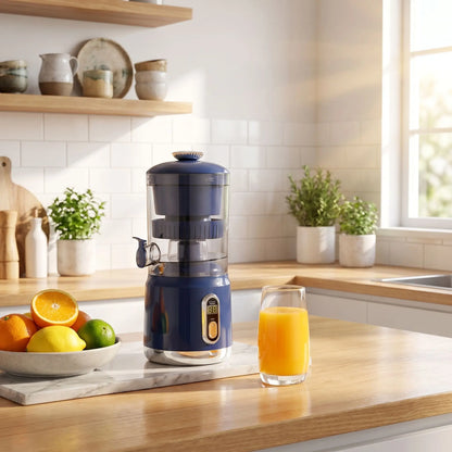 extracteur de jus avec un verre