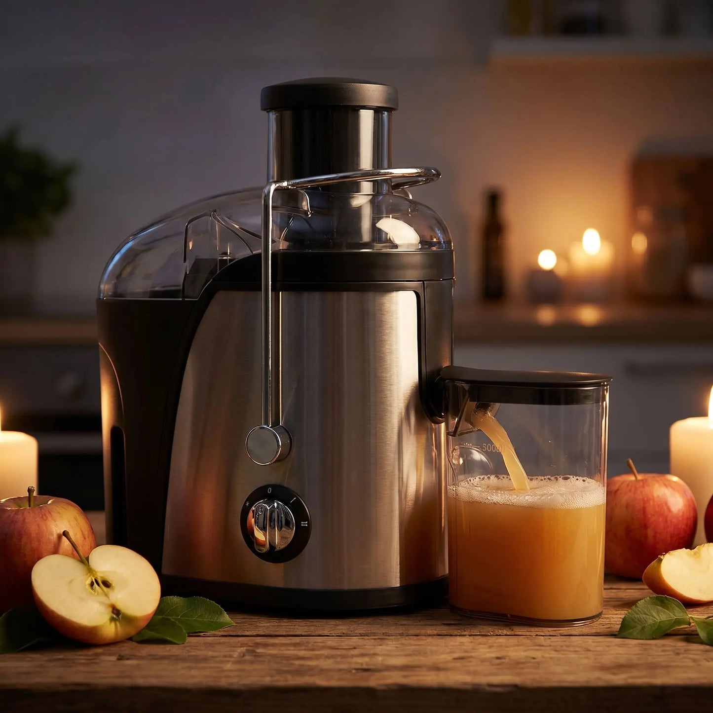 extracteur de jus faisant jus pomme