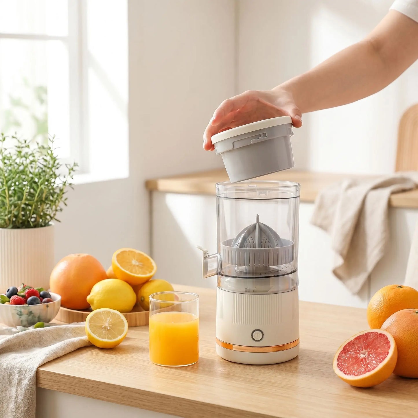 extracteur de jus ouvert