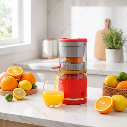 extracteur de jus rouge avec verre