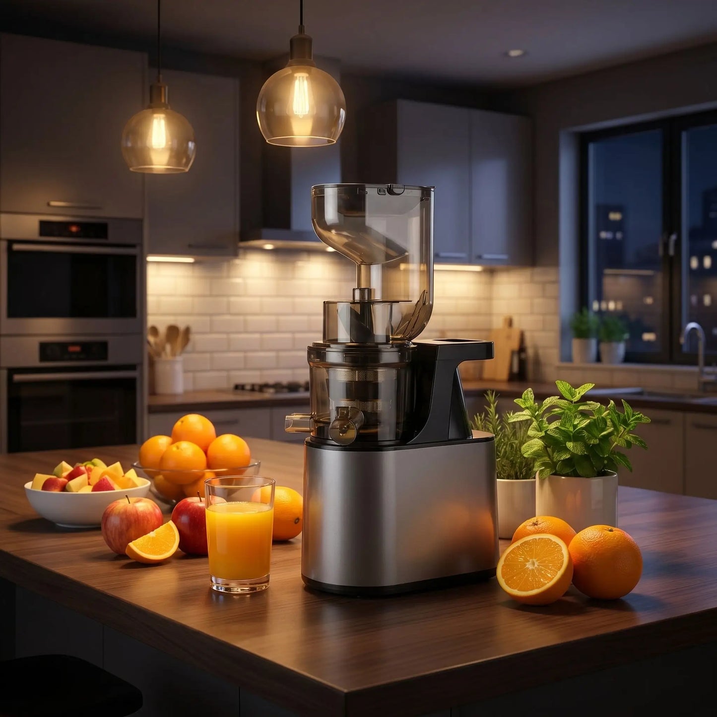 extracteur de jus sur table cuisine-nuit