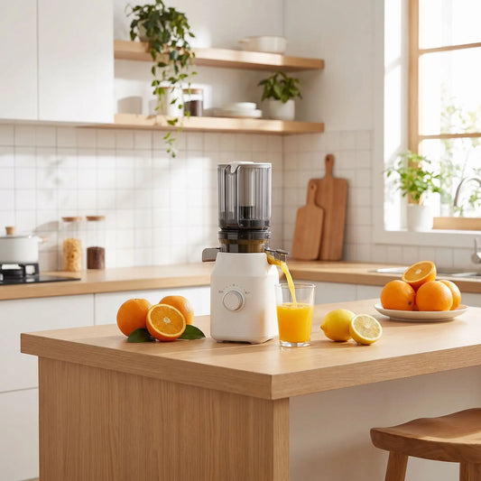extracteur de jus sur table de cuisine