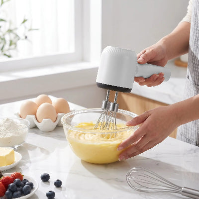 fouet electrique utilise pour battre des oeufs