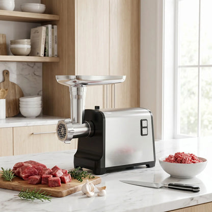 hachoir a viande electrique sur table cuisine