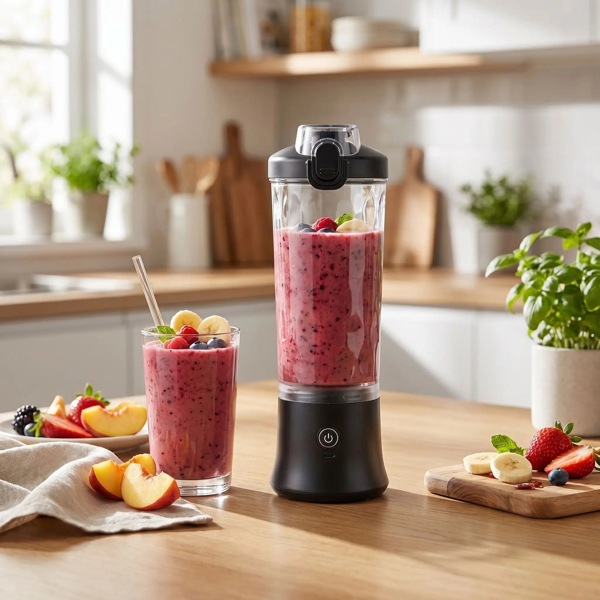 mini blender smoothie | Portable Nomade - Charmiecuisine