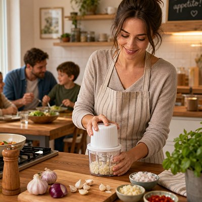 Mini hachoir electrique être utilisé dans cuisine