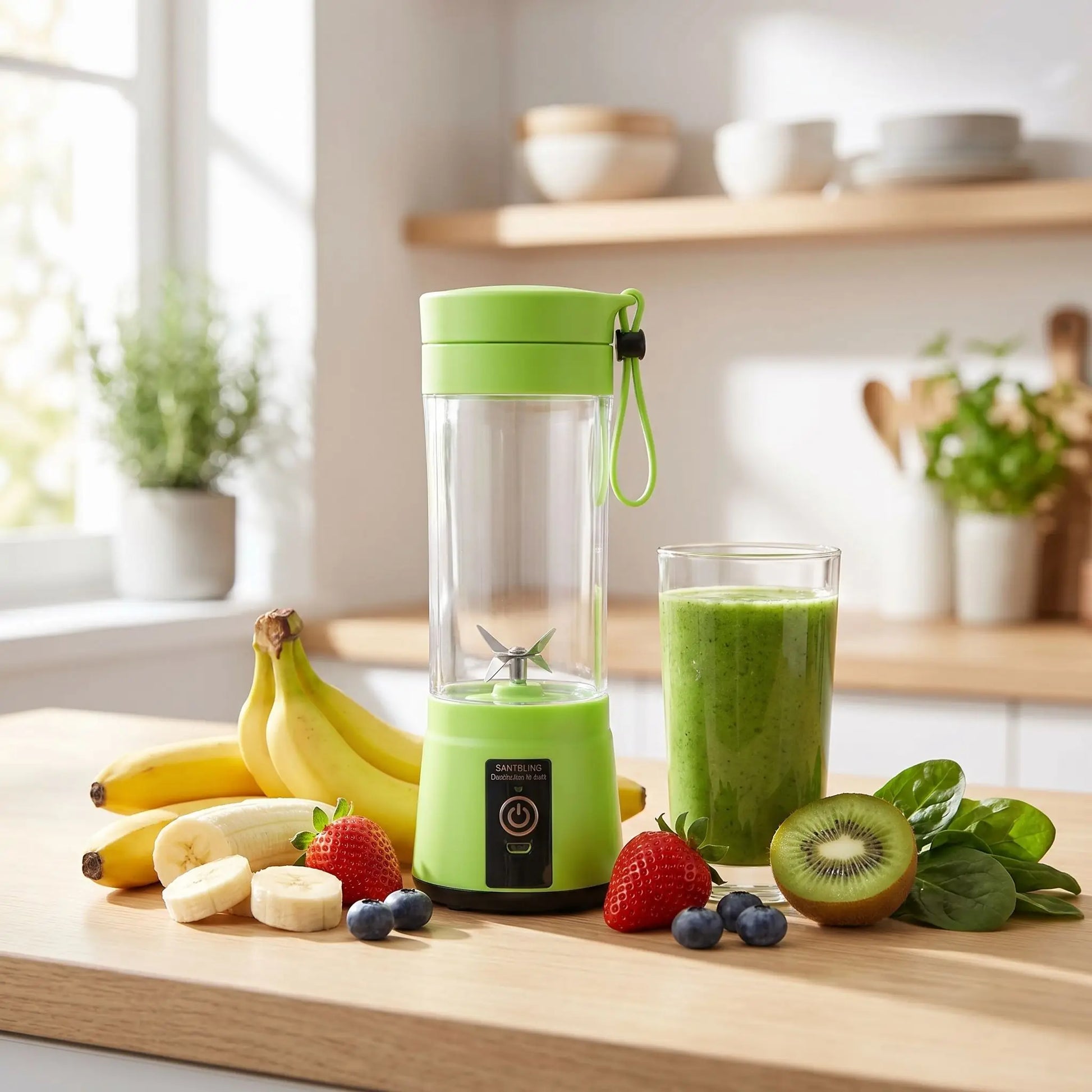 mixeur blender avec des fruits