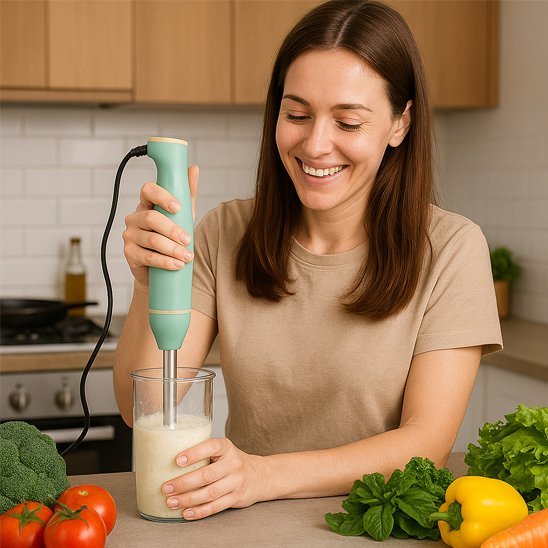 Mixeur plongeant 5 vitesses | Ergonomique Silencieux - Charmiecuisine