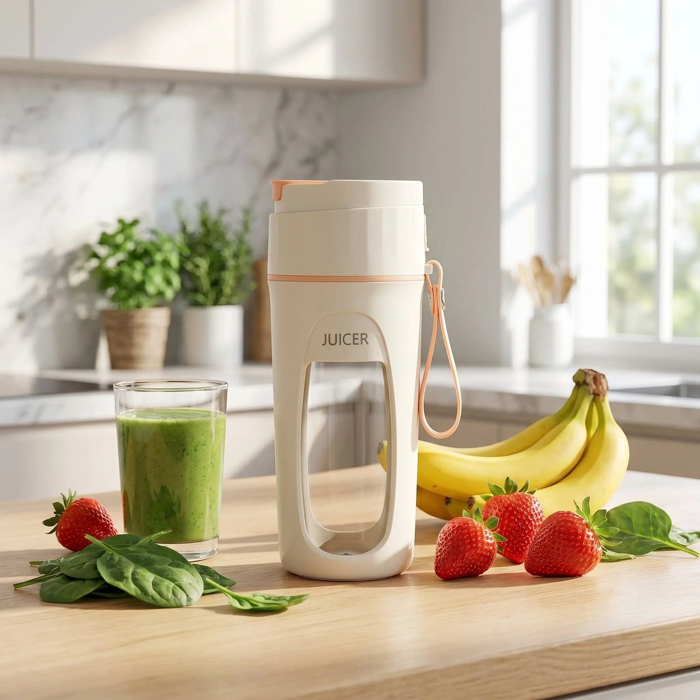 mixeur portable avec fruits