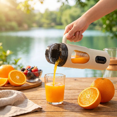 mixeur portable avec jus orange