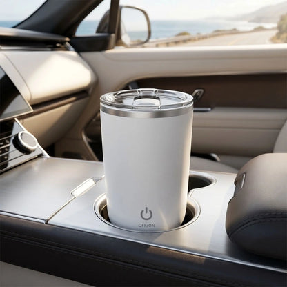 mixeur portable dans une voiture
