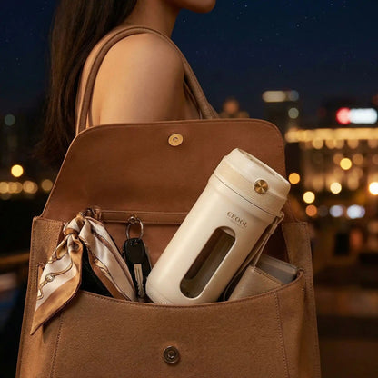 mixeur portable dans un sac à main